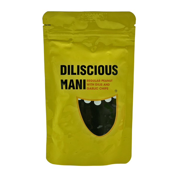 Diliscious Mani – Regular Peanut with Dilis and Garlic Chips 100g