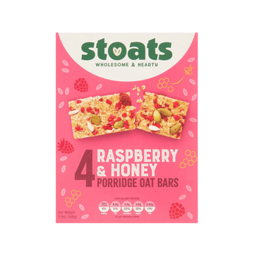 Stoats  – Raspberry & Honey Porridge Oat Bars