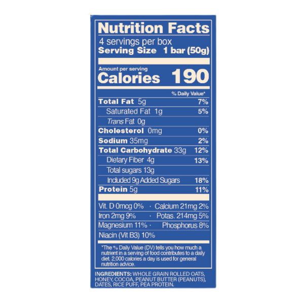 Mood Food  – RECOVER Chocolate Peanut Butter Bar