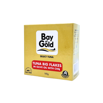 Bay of Gold – Tuna Big Flakes in Olive Oil with Chili