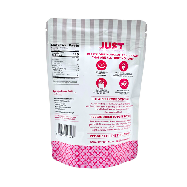 Just Fruit – Freeze-Dried Dragon Fruit Chip Snacks