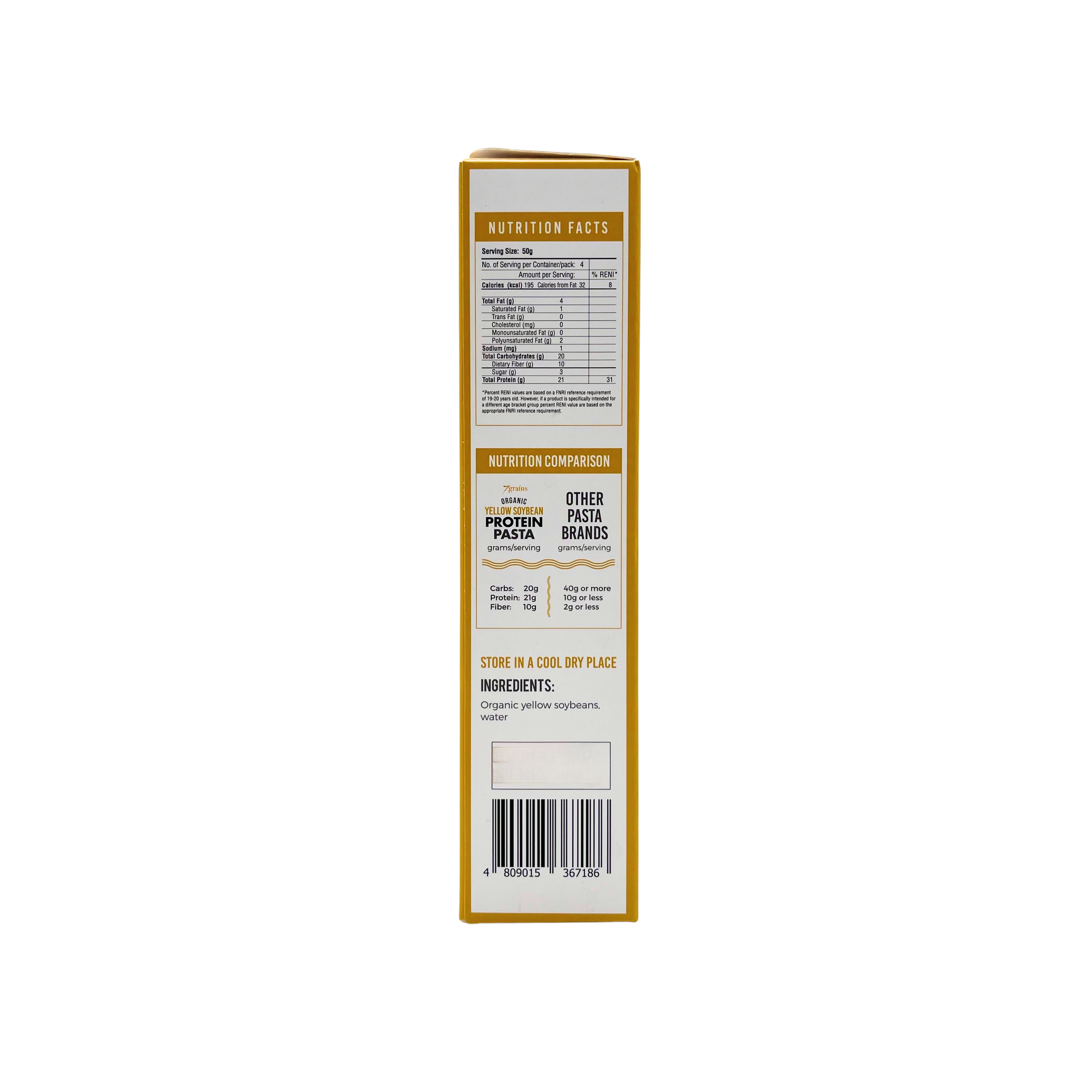 7Grains – Organic Yellow Soy Bean Protein Pasta