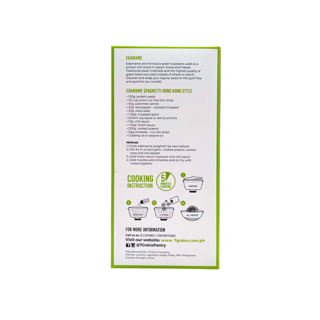 7Grains – Organic Edamame Protein Pasta