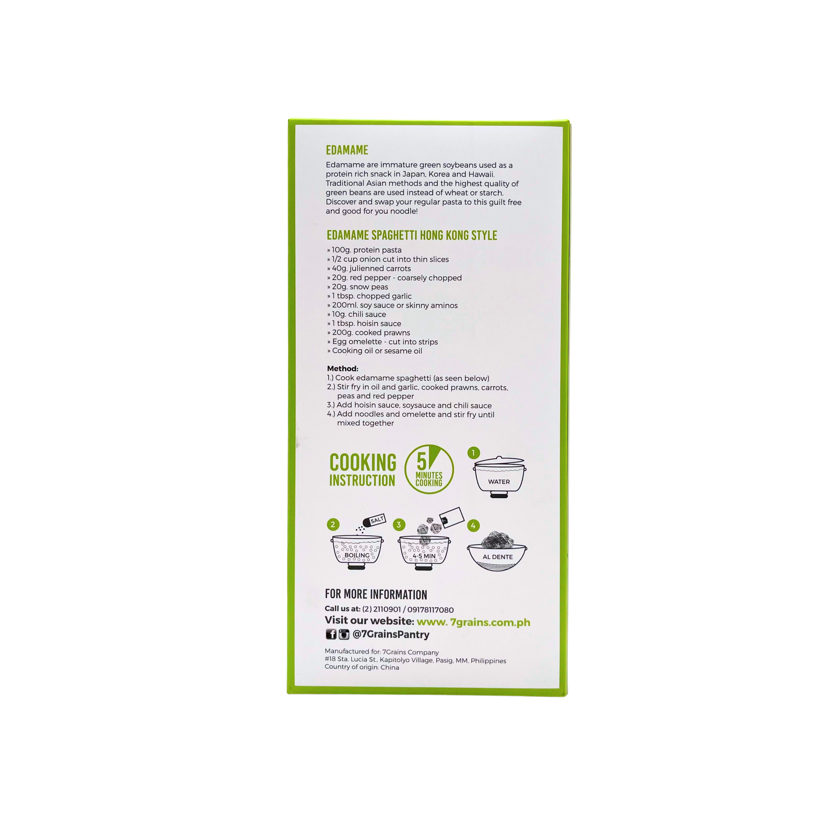 7Grains – Organic Edamame Protein Pasta