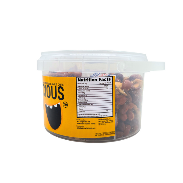 Diliscious Mani – Peanut with Dilis and Garlic Chips 250g