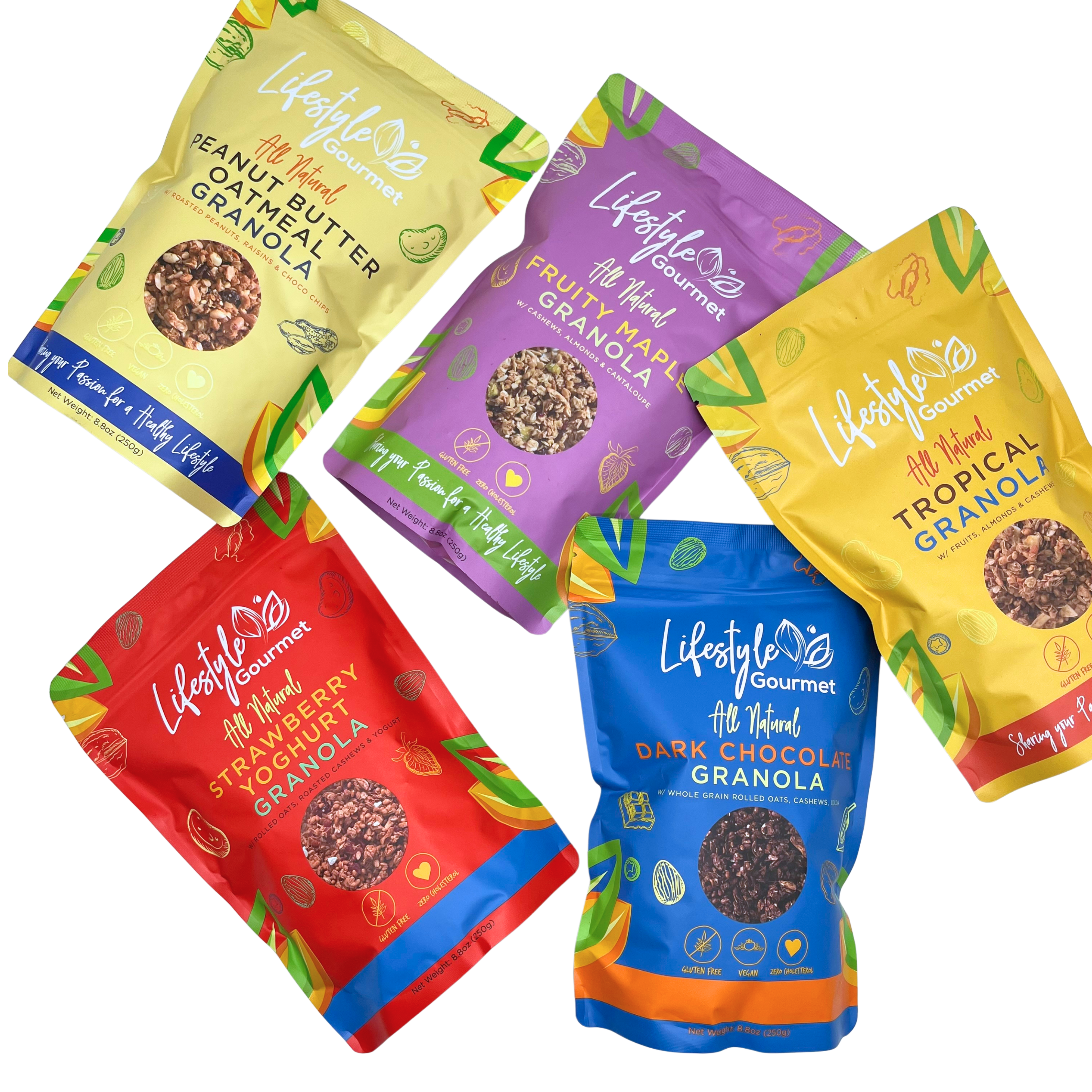 Lifestyle Gourmet – All Natural Dark Chocolate Granola