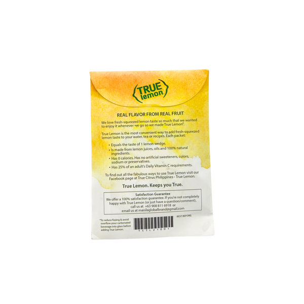 True Lemon – Crystallized Lemon (12 Packets)