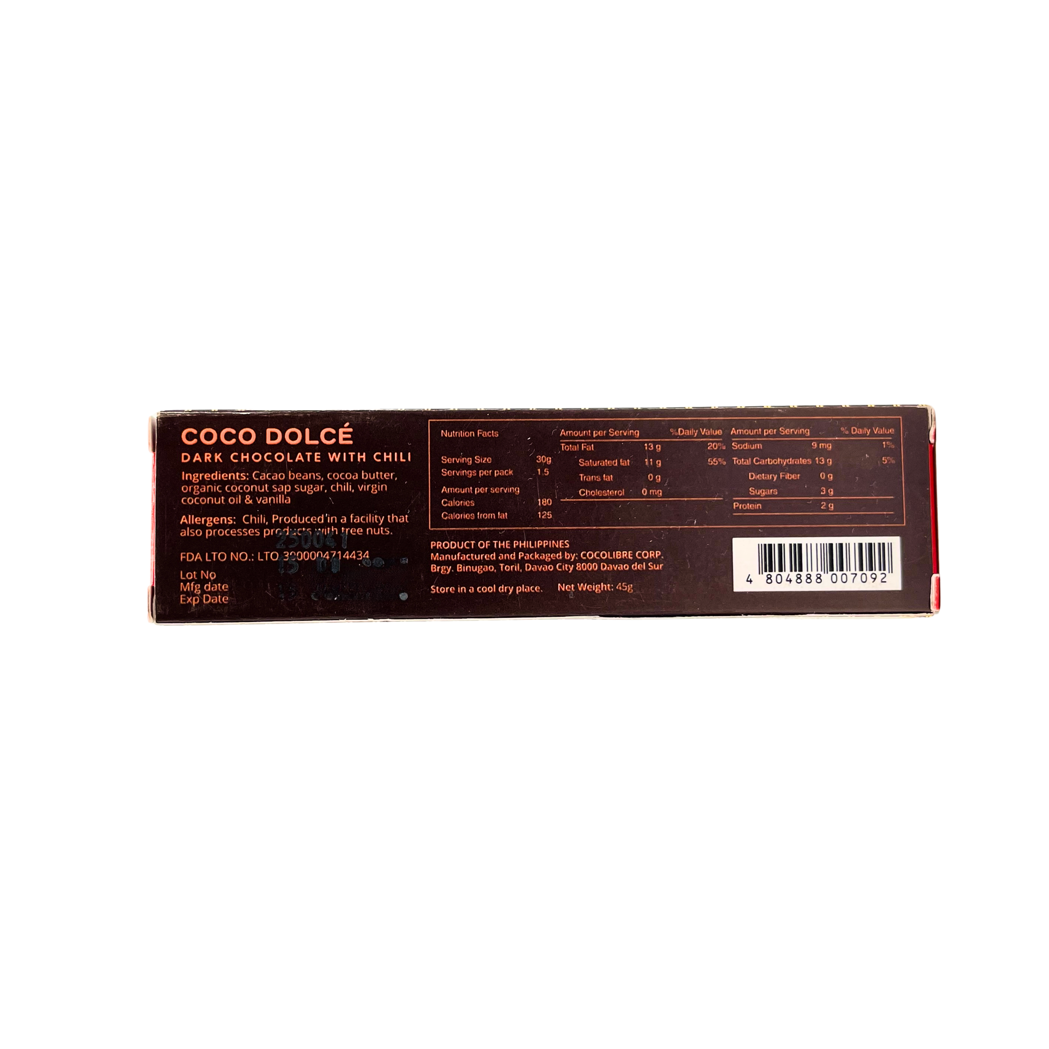 Coco Dolcé - Dark Chocolate with Chili