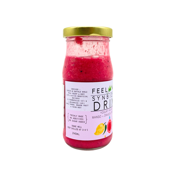 Feel Well – Synbiotic Yogurt Drink (Dragon Fruit + Mango + Yacon)