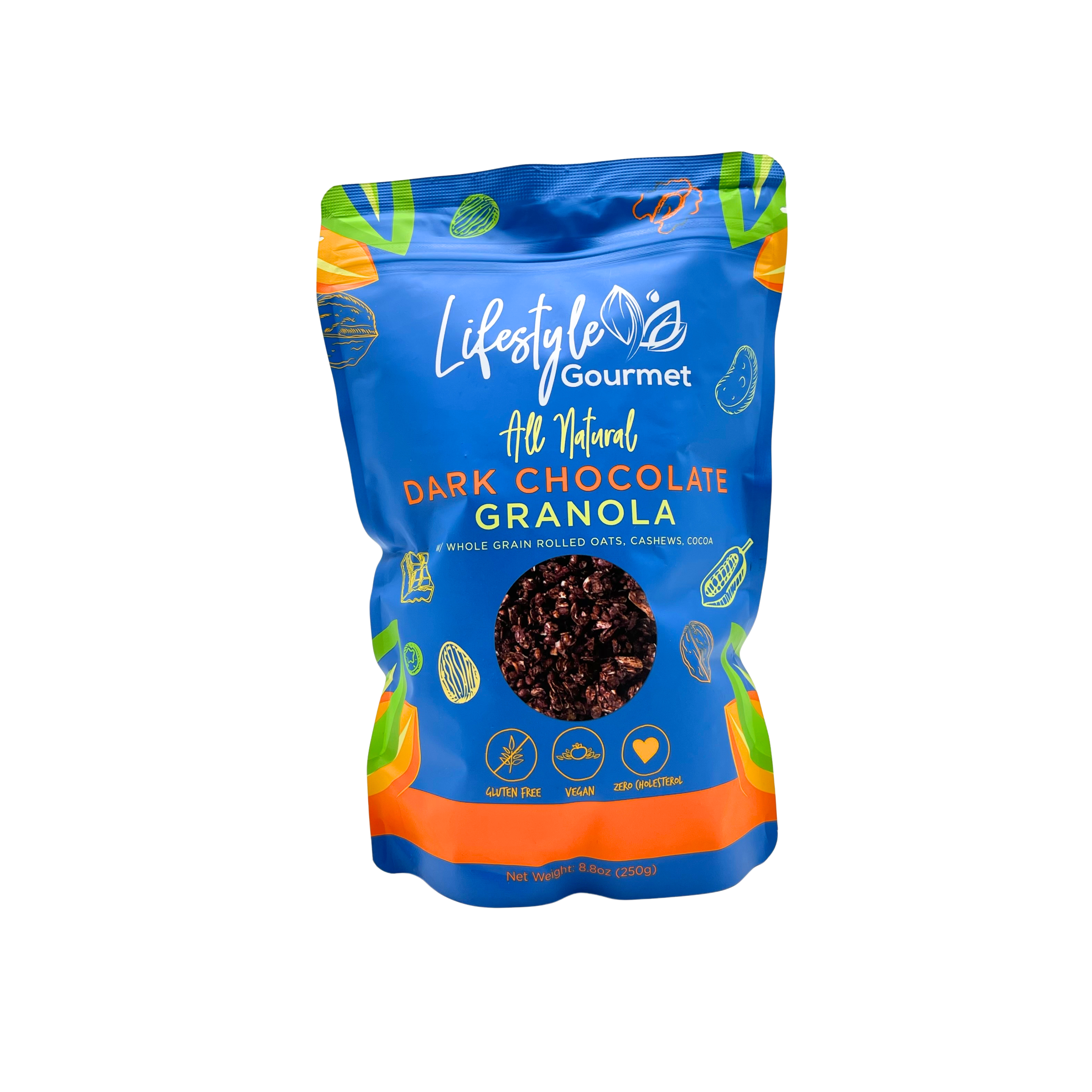 Lifestyle Gourmet – All Natural Dark Chocolate Granola