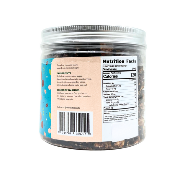 Earth Desserts — Dark Choco Sea Salt Granola