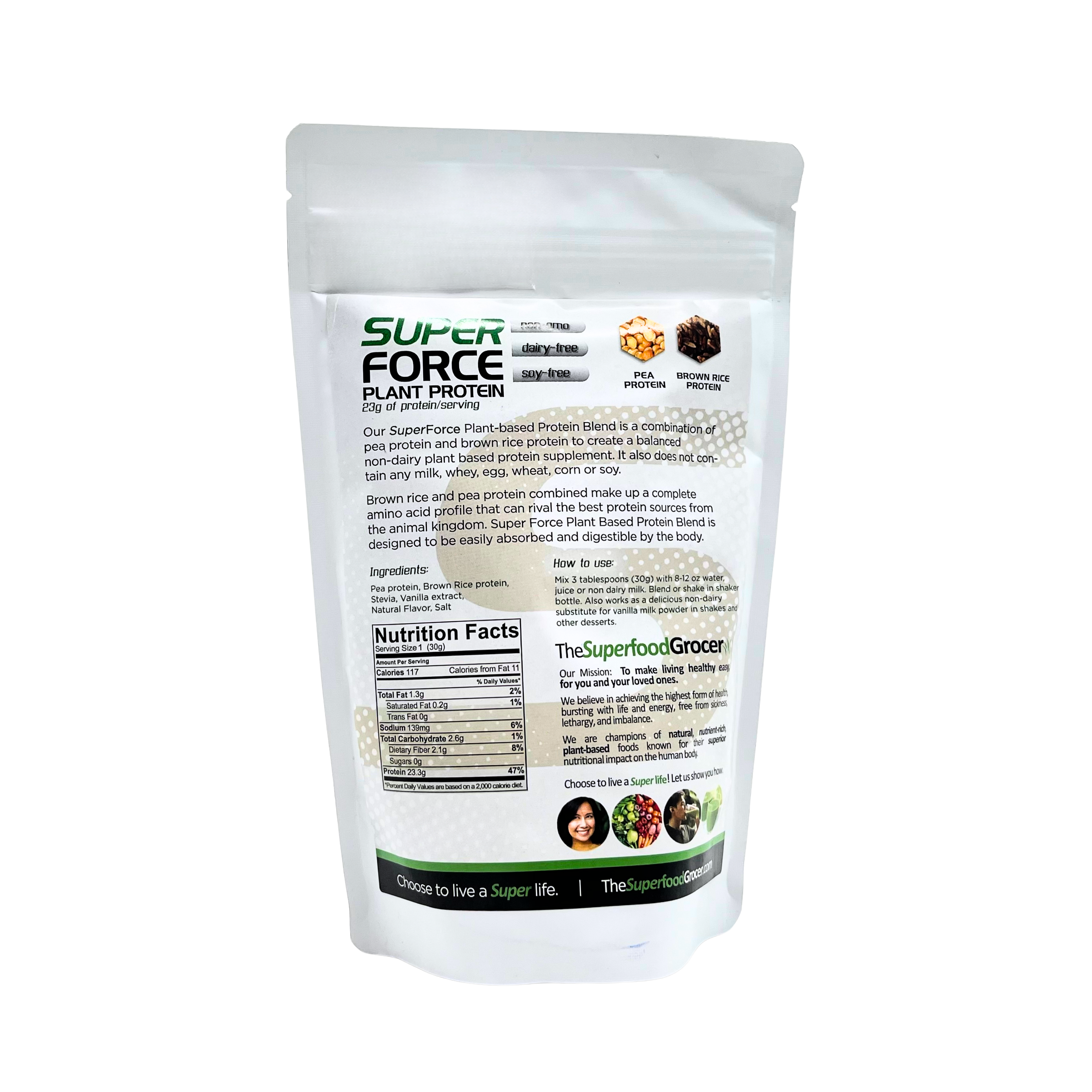 The Superfood Grocer – Super Force Vanilla Plant Protein