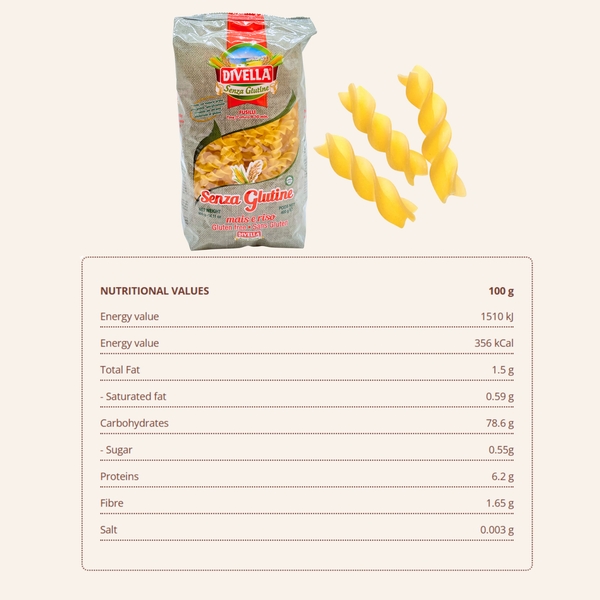 Divella — Gluten Free Fusilli Pasta