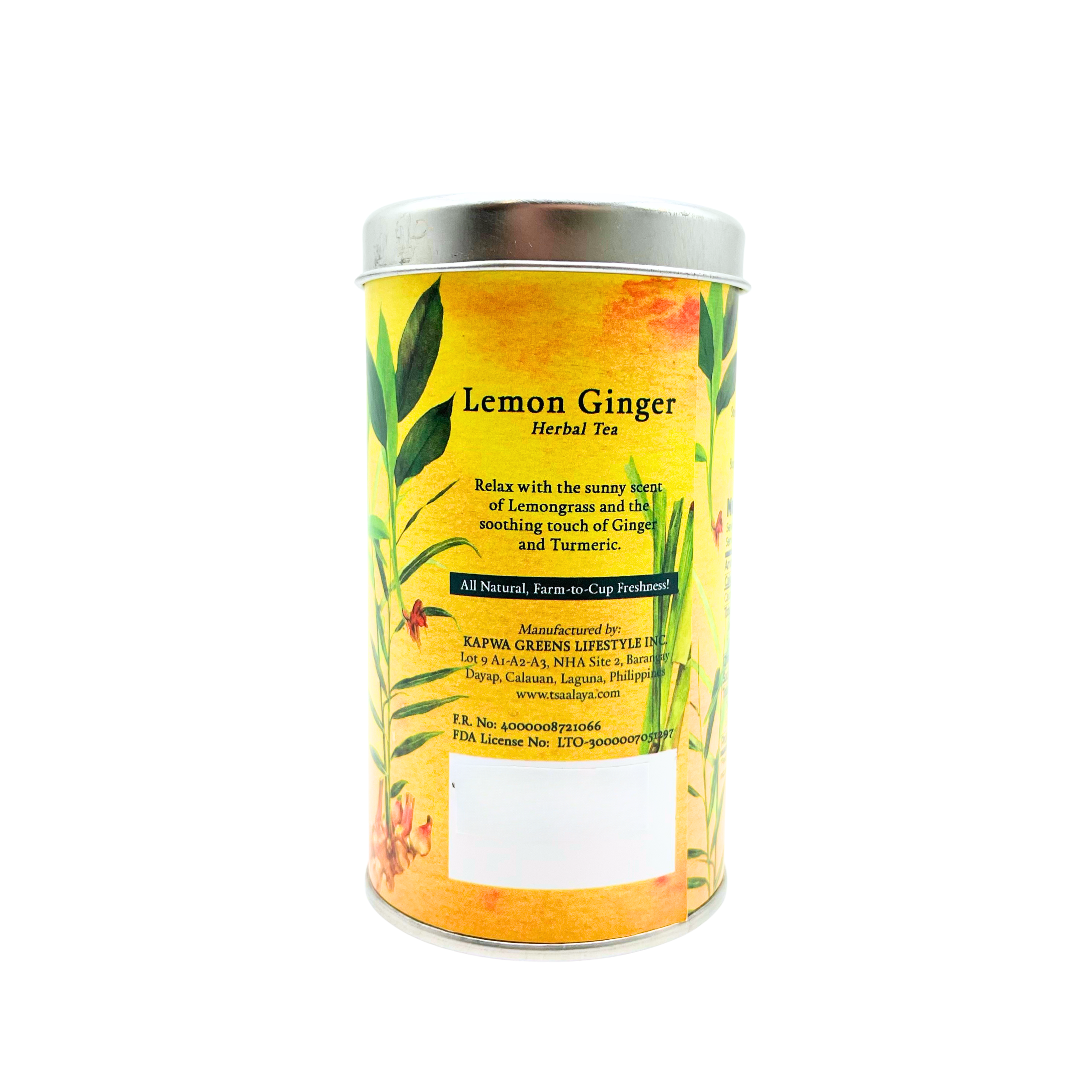 Tsaa Laya - Lemon Ginger Herbal Tea