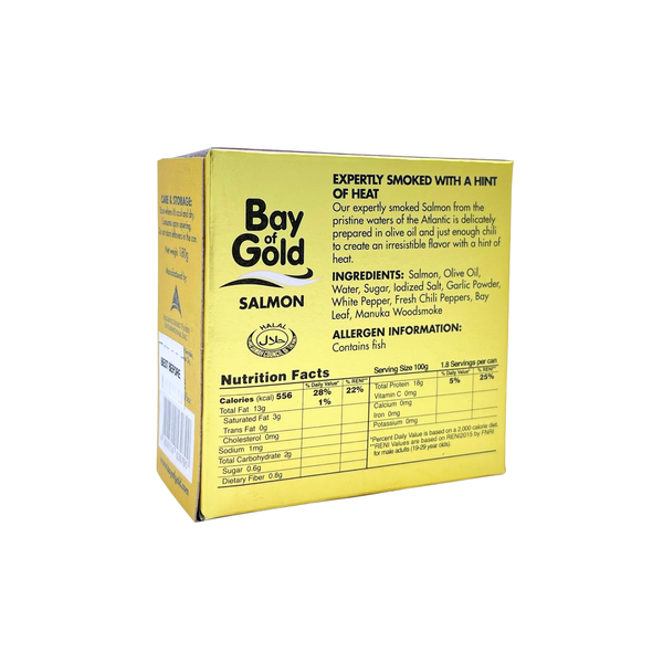 Bay of Gold – Manuka Smoked Atlantic Salmon in Olive Oil with Chili