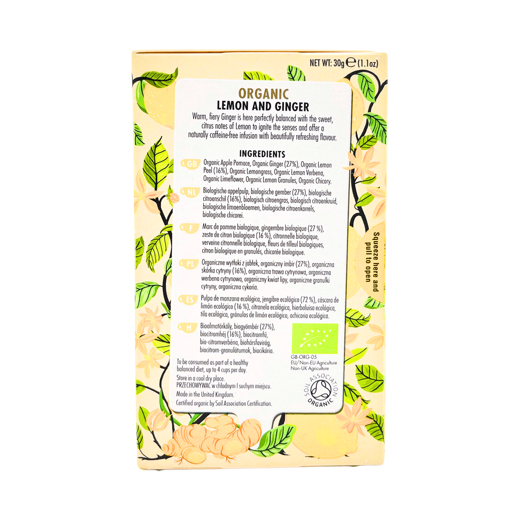 Heath & Heather - Organic Lemon & Ginger Tea