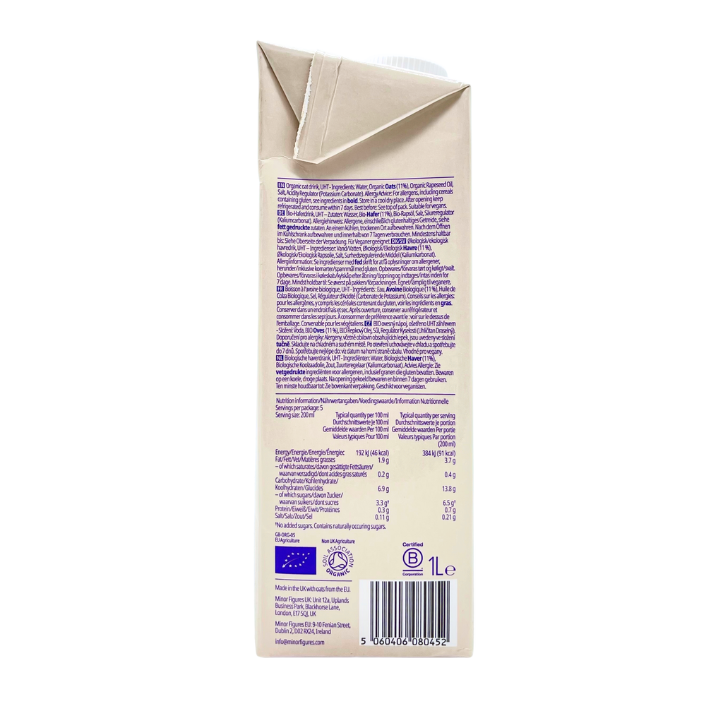 Minor Figures – Organic Barista Oat Milk