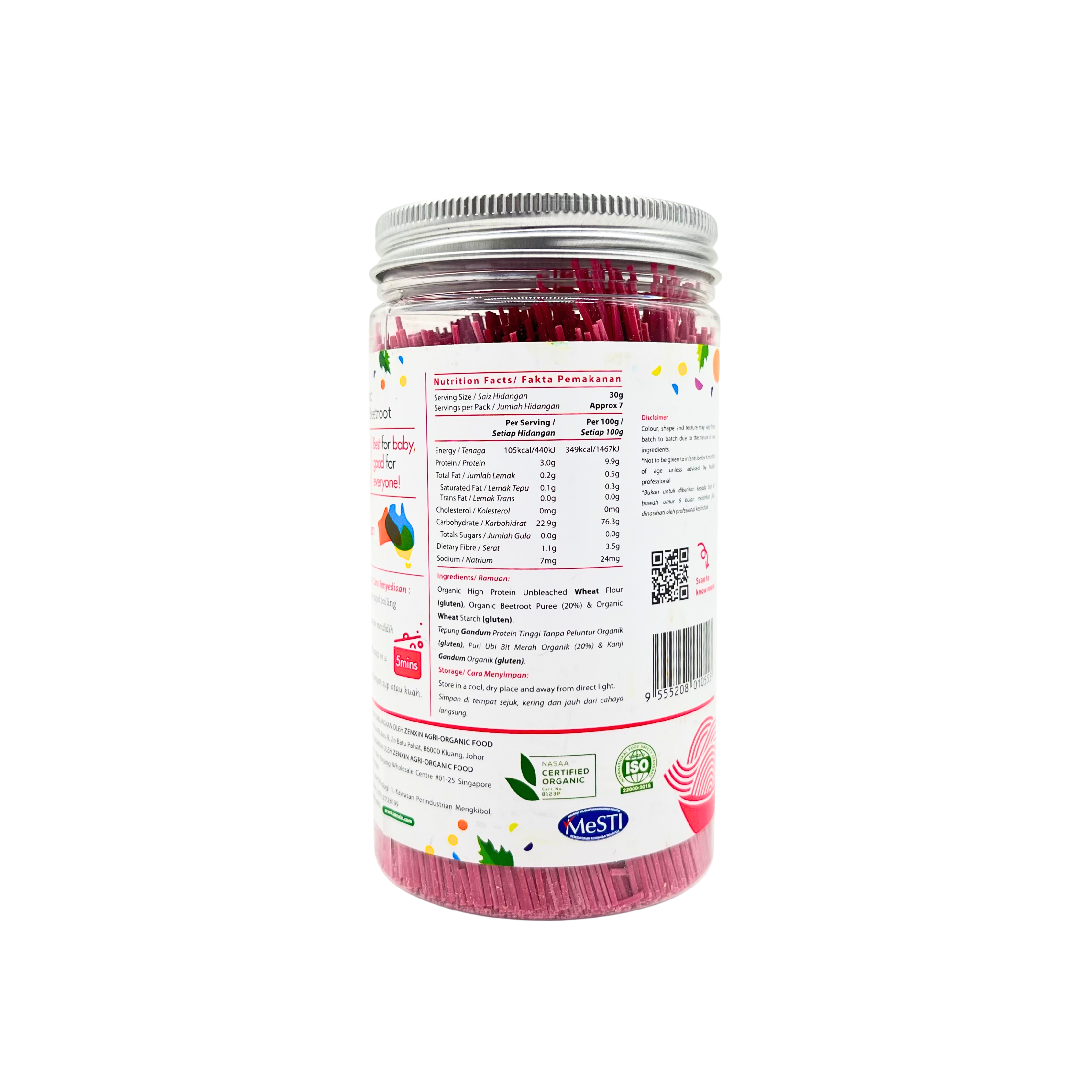 Simply Natural — Organic Baby Noodles with Fresh Beetroot