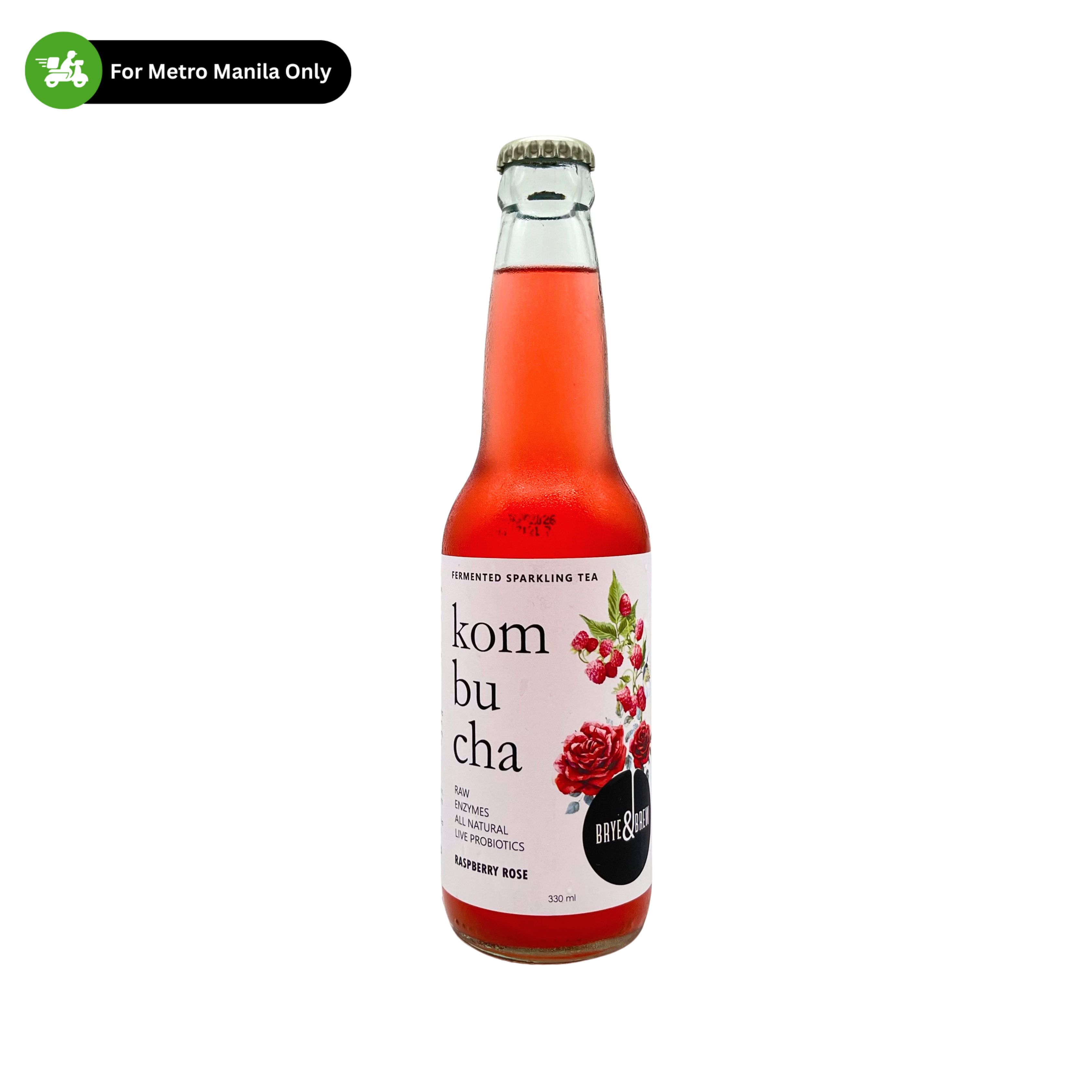 Brye & Brew — Raspberry Rose Kombucha
