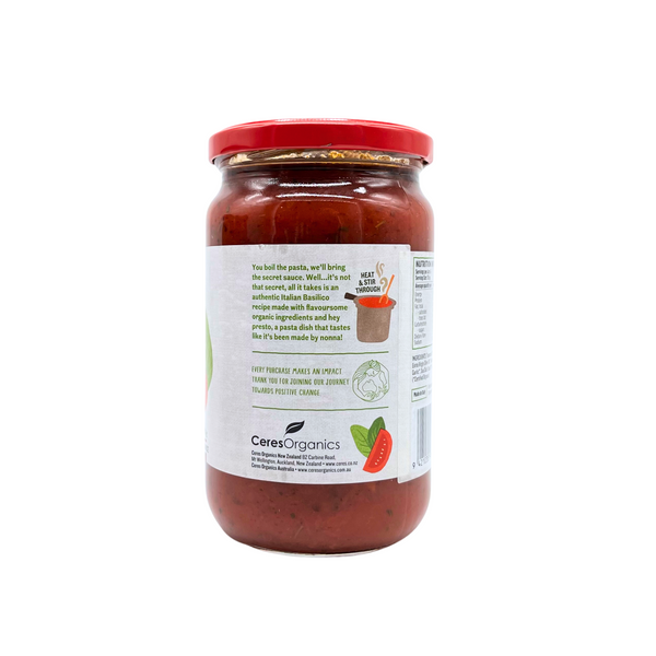 Ceres Organics — Tomato Sweet Basil Pasta Sauce 690g
