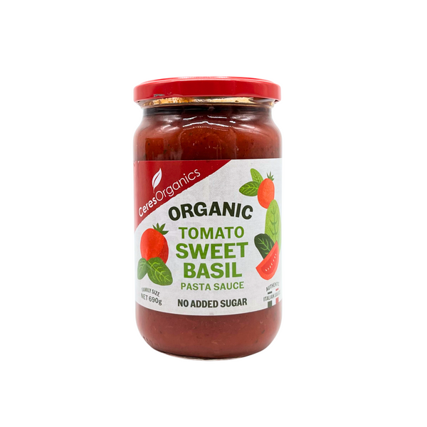 Ceres Organics — Tomato Sweet Basil Pasta Sauce 690g