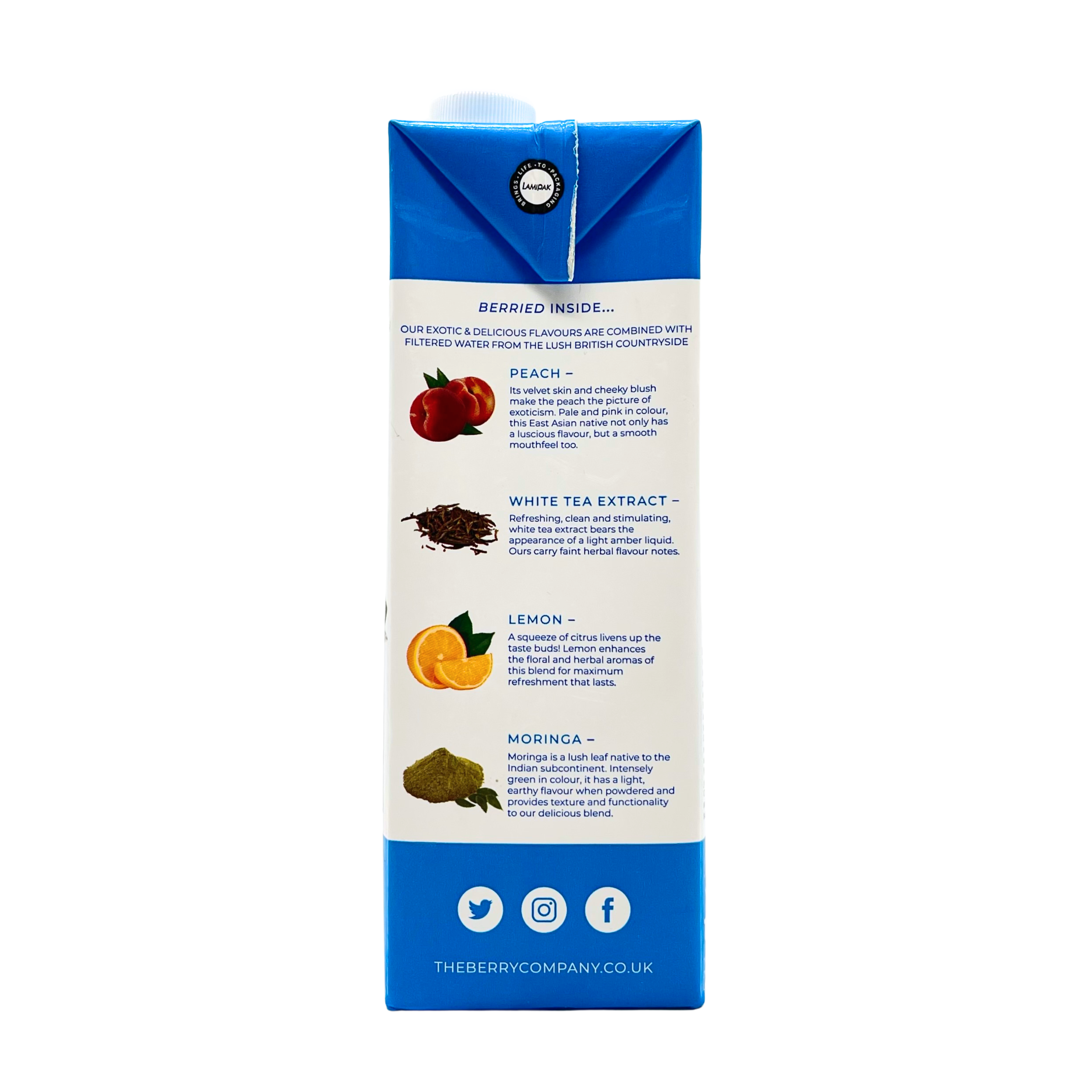 The Berry Company — White Tea and Peach Juice l No Added Sugar