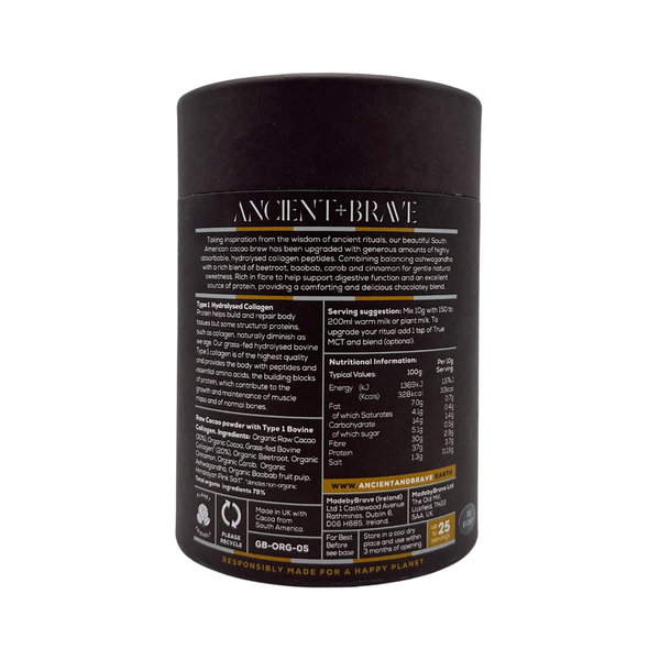 Ancient + Brave — Cacao + Collagen 250g