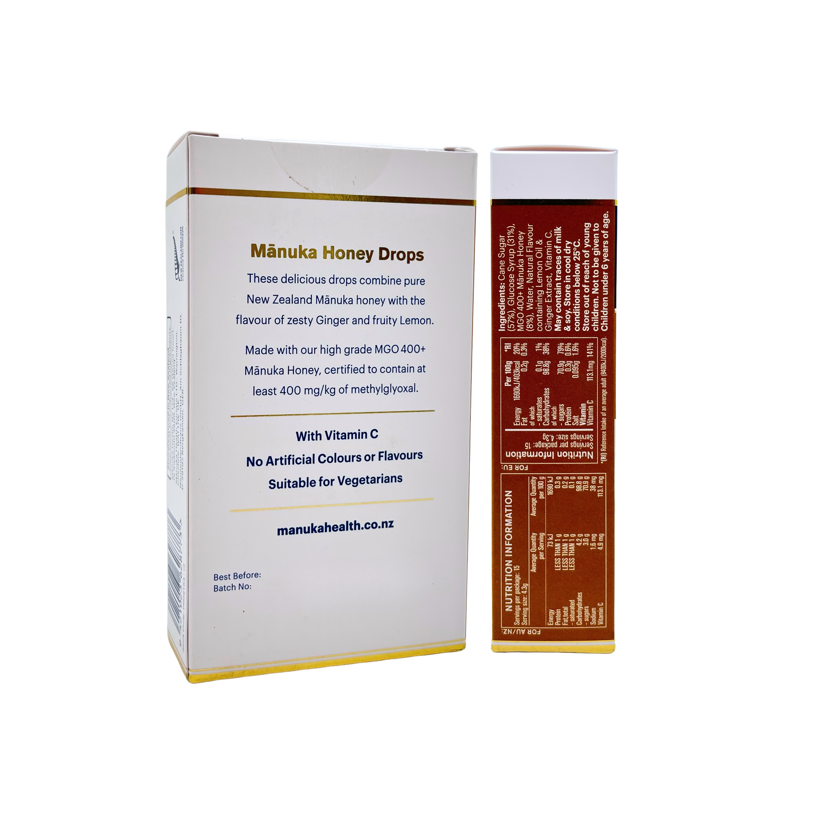 Manuka Health —  Ginger & Lemon Drops