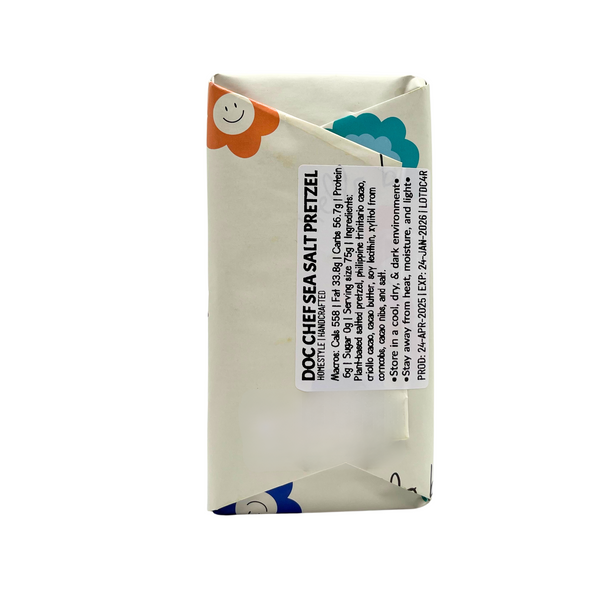 Doc Chef – Sea Salt Pretzel Dark Chocolate Bar