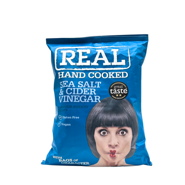 Real — Sea Salt & Cider Vinegar Potato Crisps