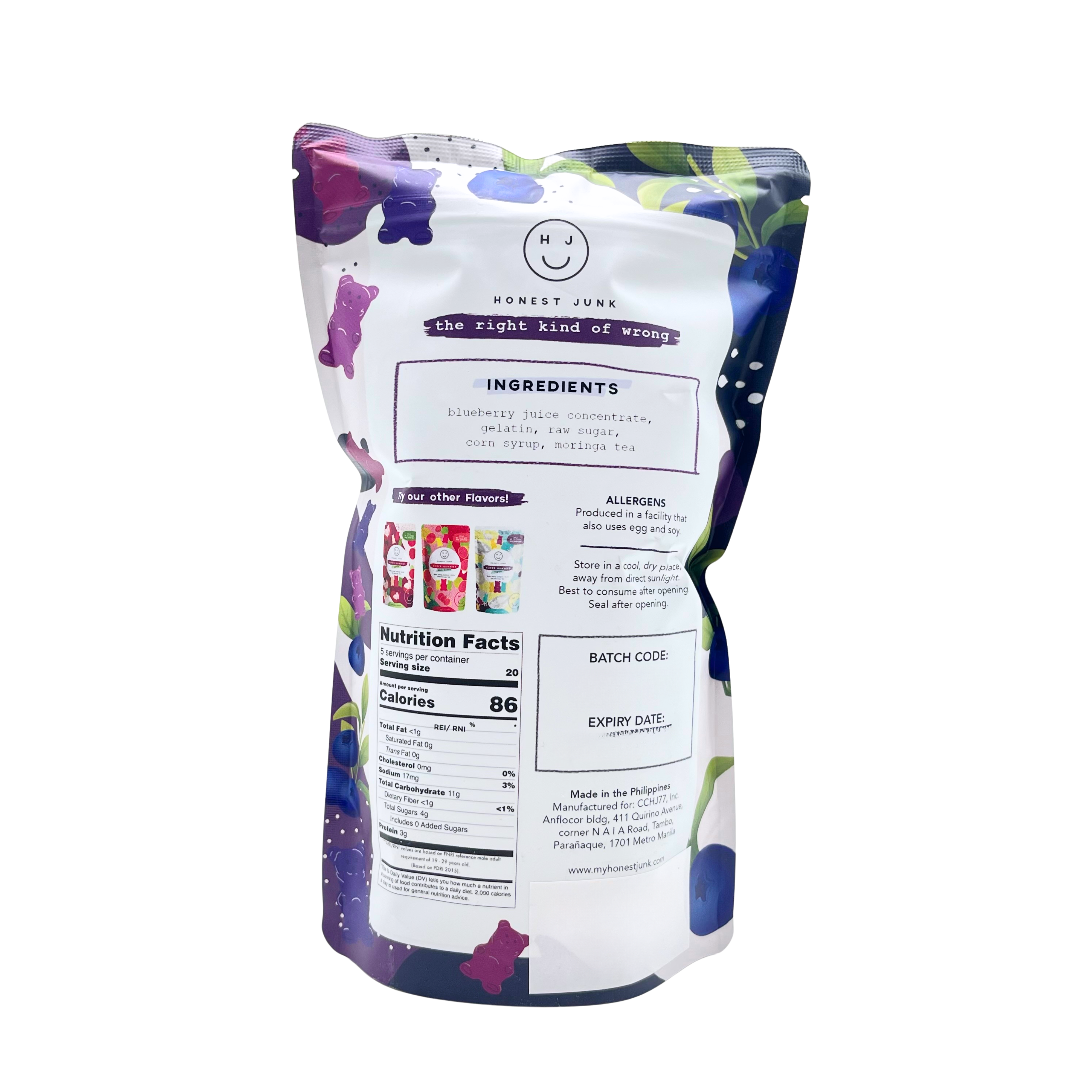 Honest Junk - Blueberry Super Gummies