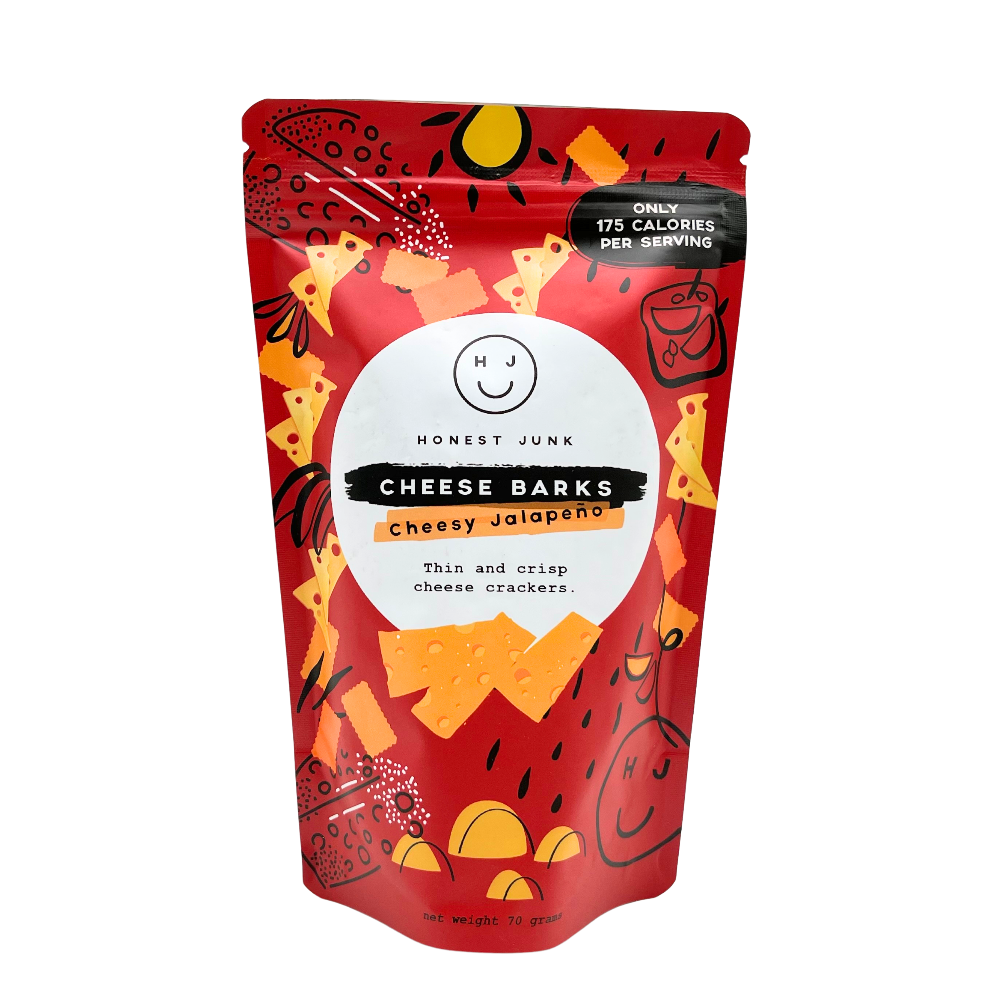 Honest Junk - Cheesy Jalapeño Cheese Barks