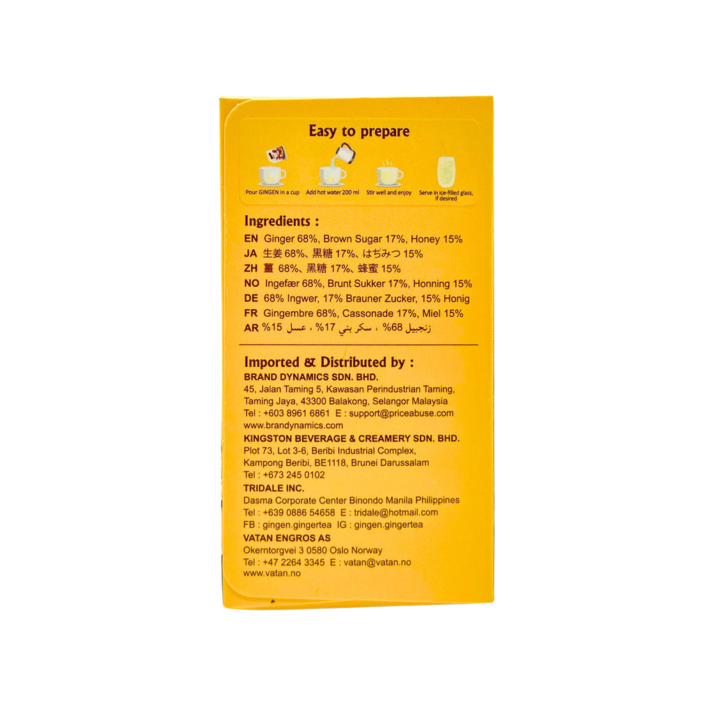 Gingen - Instant Ginger Tea with Honey
