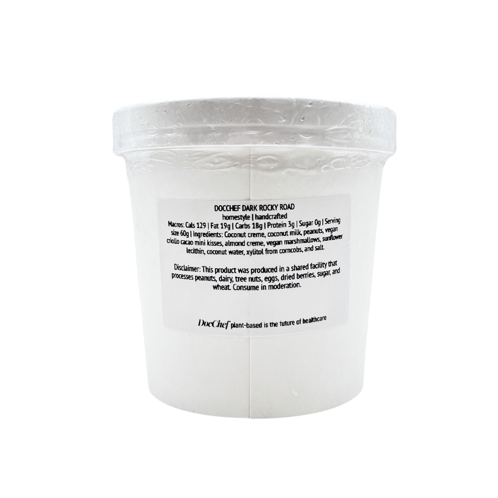 Doc Chef - Dark Rocky Road Plant-based Ice Cream