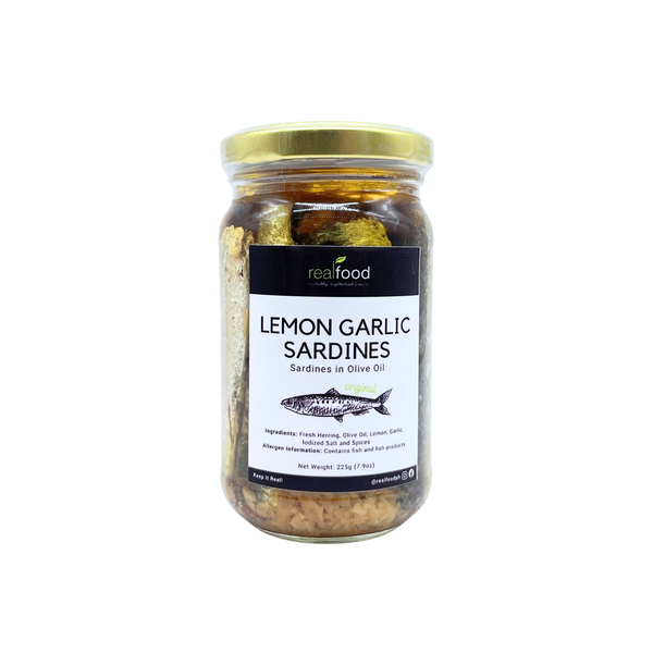 Real Food - Original Lemon Garlic Sardines