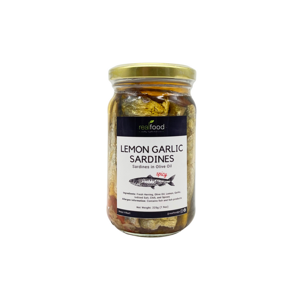 Spicy Lemon Garlic Sardines