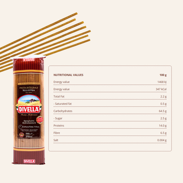 Divella — Whole Wheat Spaghetti Pasta
