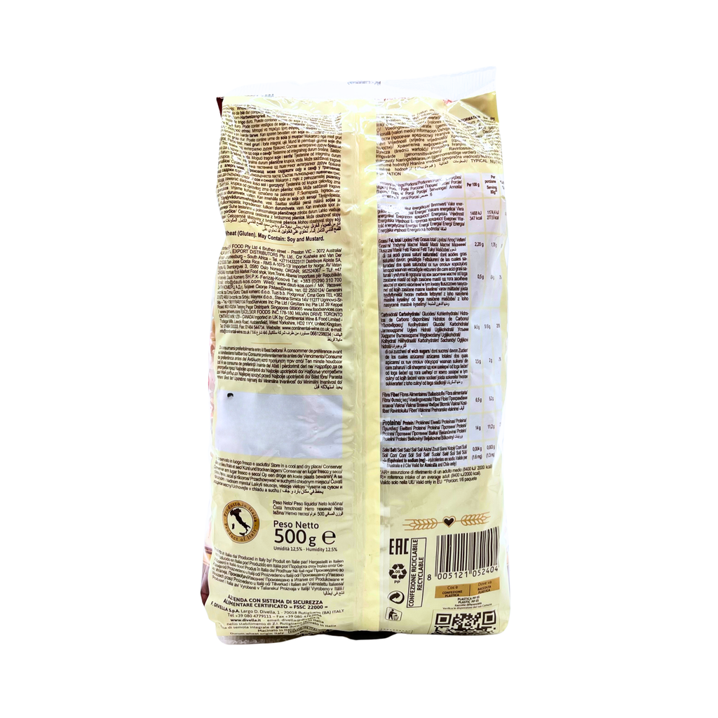 Divella — Whole Wheat Fusilli Pasta