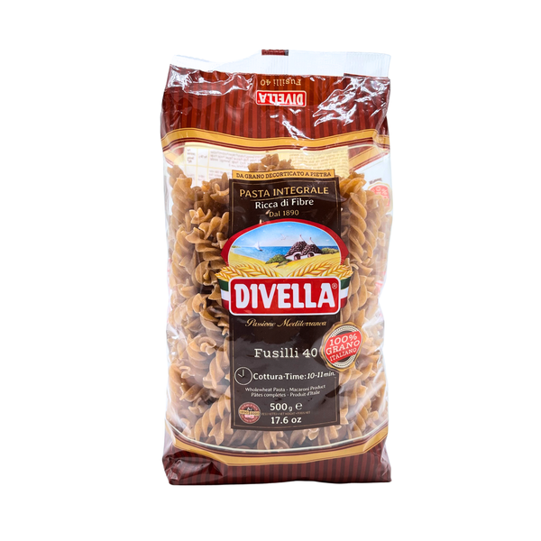Divella — Whole Wheat Fusilli Pasta