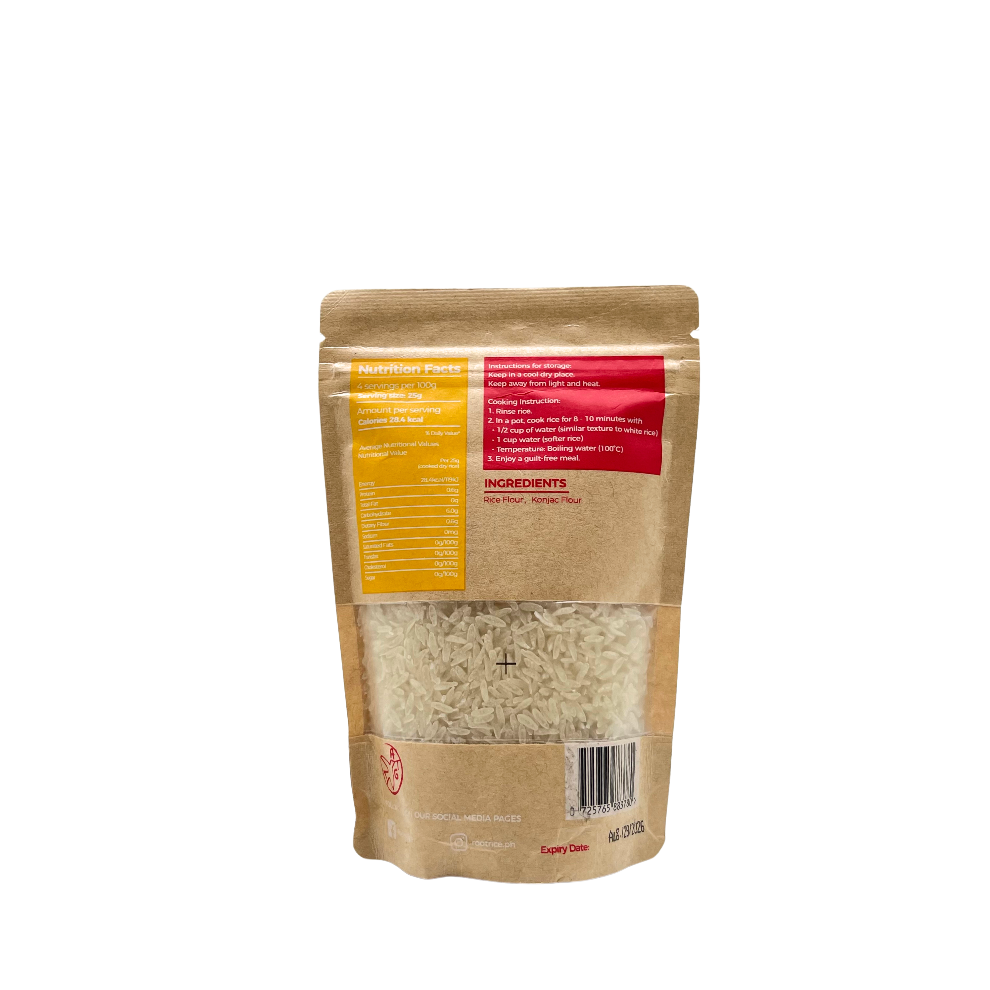 Root Rice - Shirataki Konjac 100g