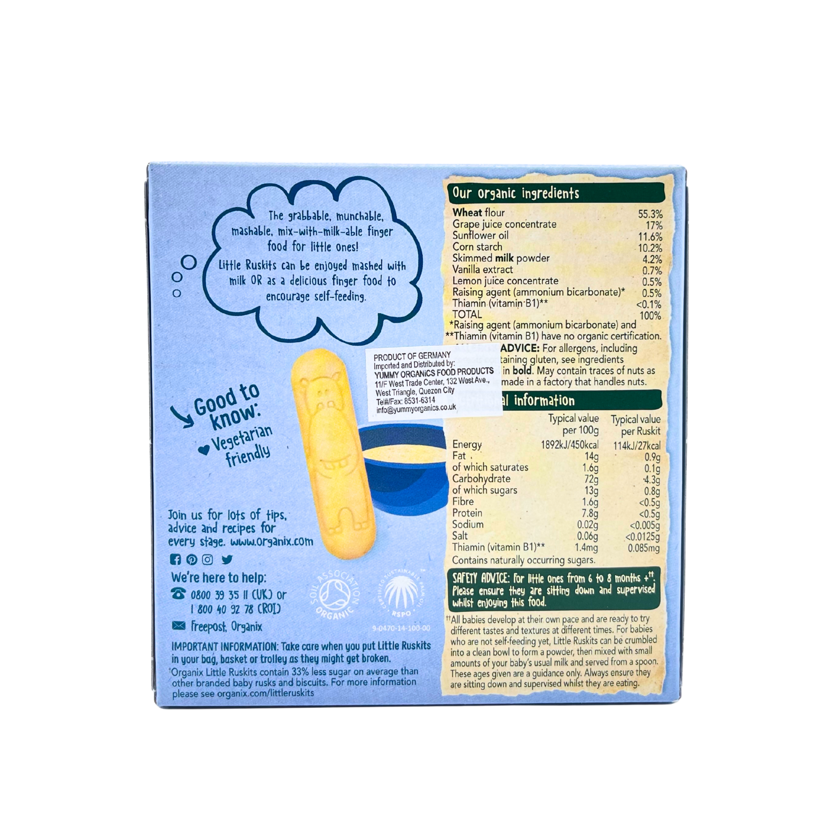 Organix – Organic Ruskits Vanilla