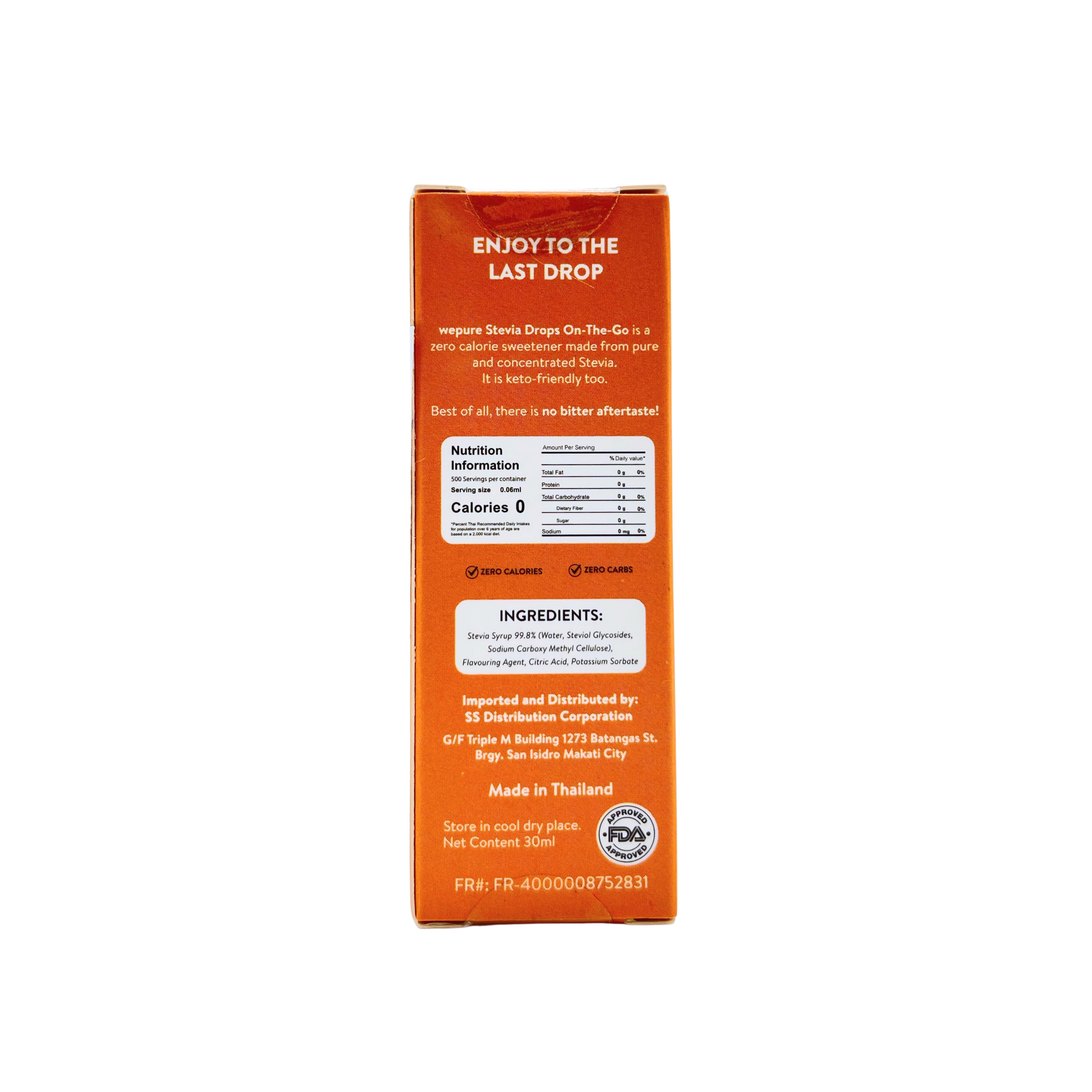 WePure — Caramel Flavored Stevia Drops