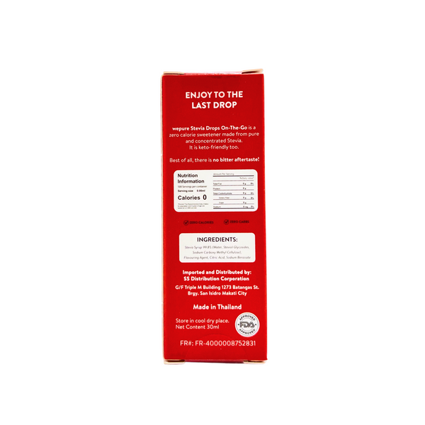 WePure — Hazelnut Stevia Drops