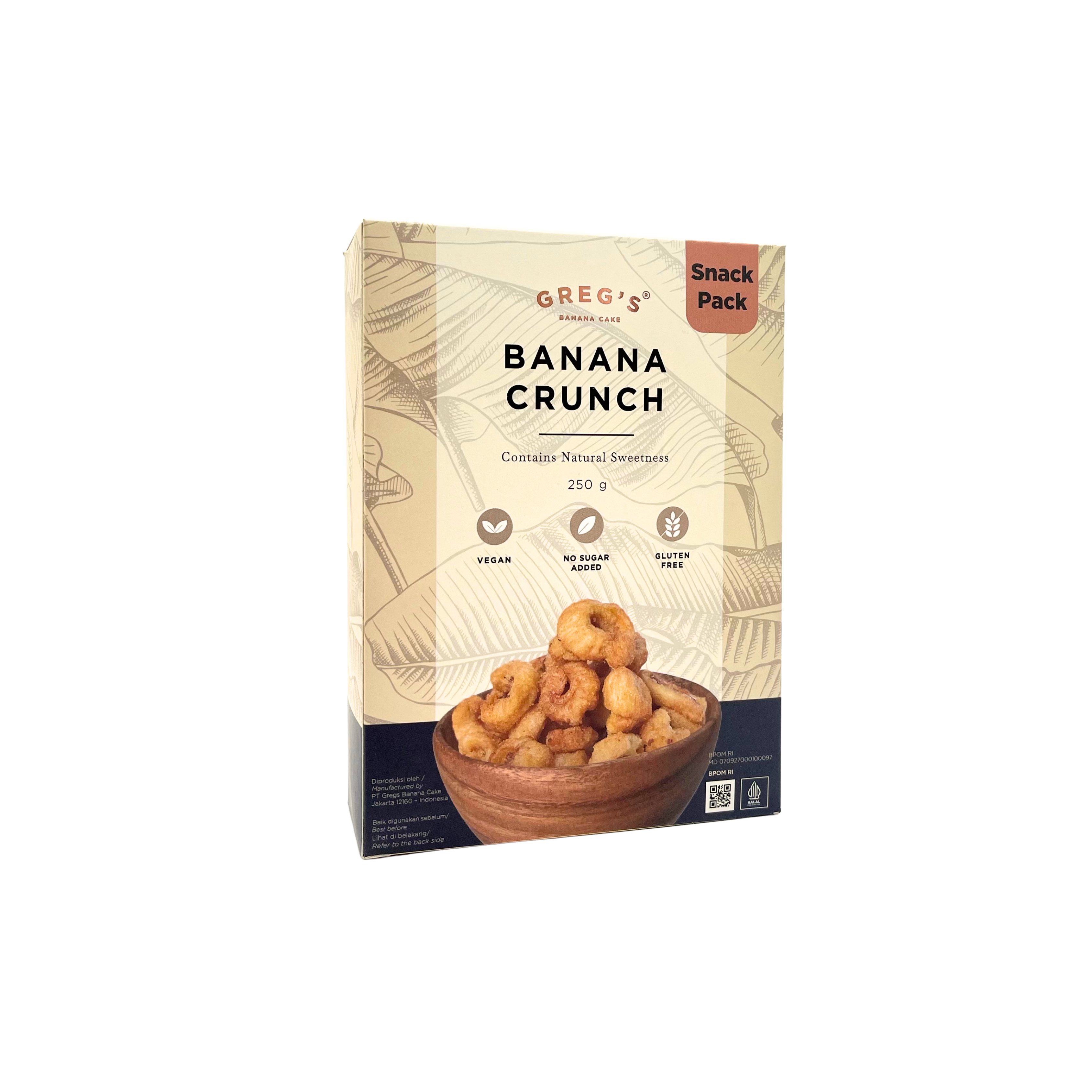 Greg's – Banana Crunch No Sugar Added