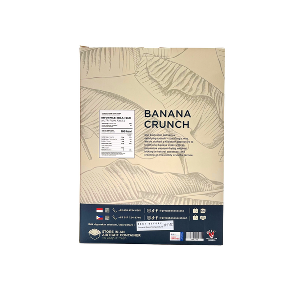 Greg's Banana Cake – Banana Crunch No Sugar Added