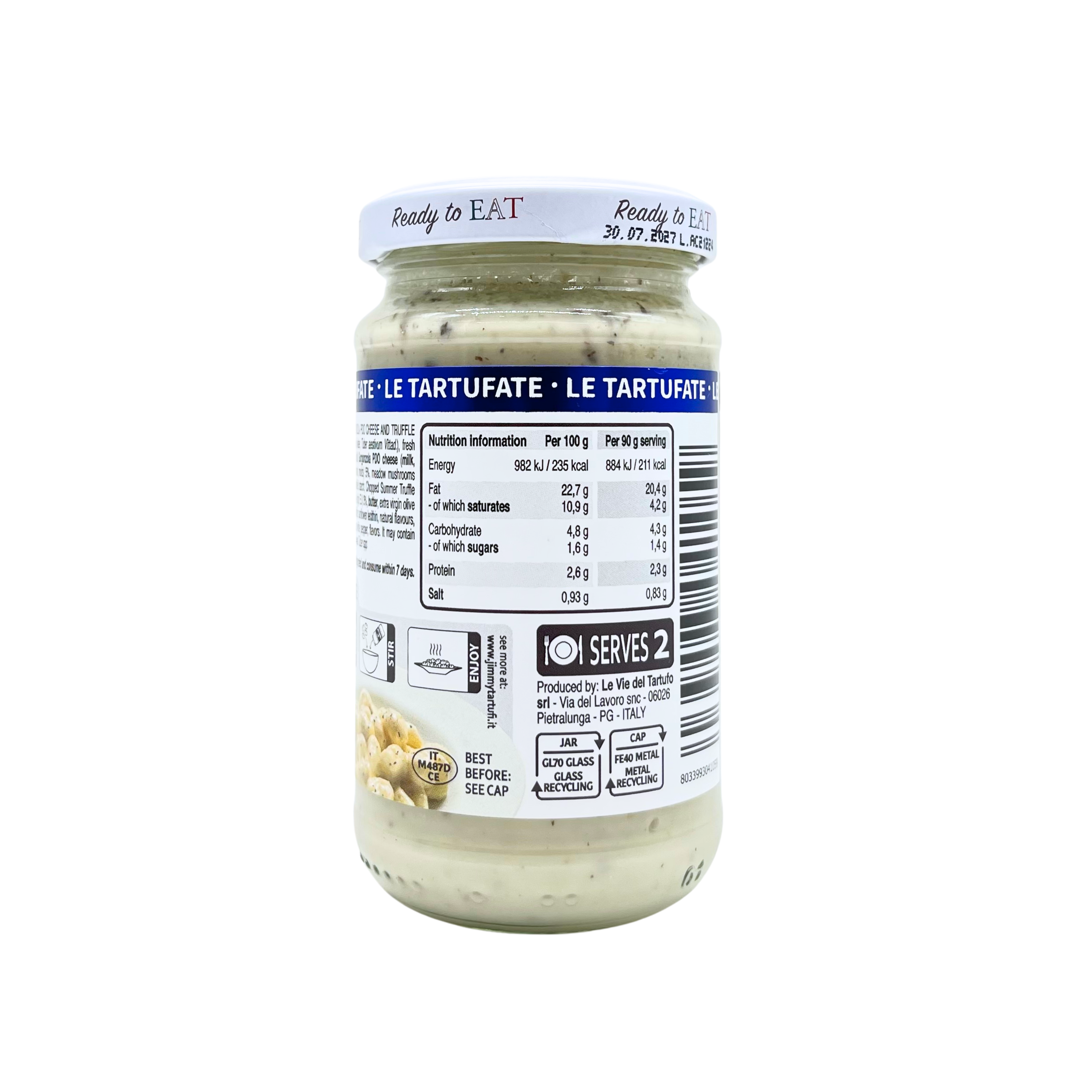 Tartufi Jimmy – Truffle & Gorgonzola Cheese Sauce