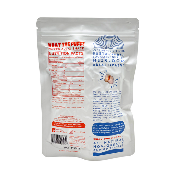 What The Puff – Puffed Adlai Snack (Lightly Salted)