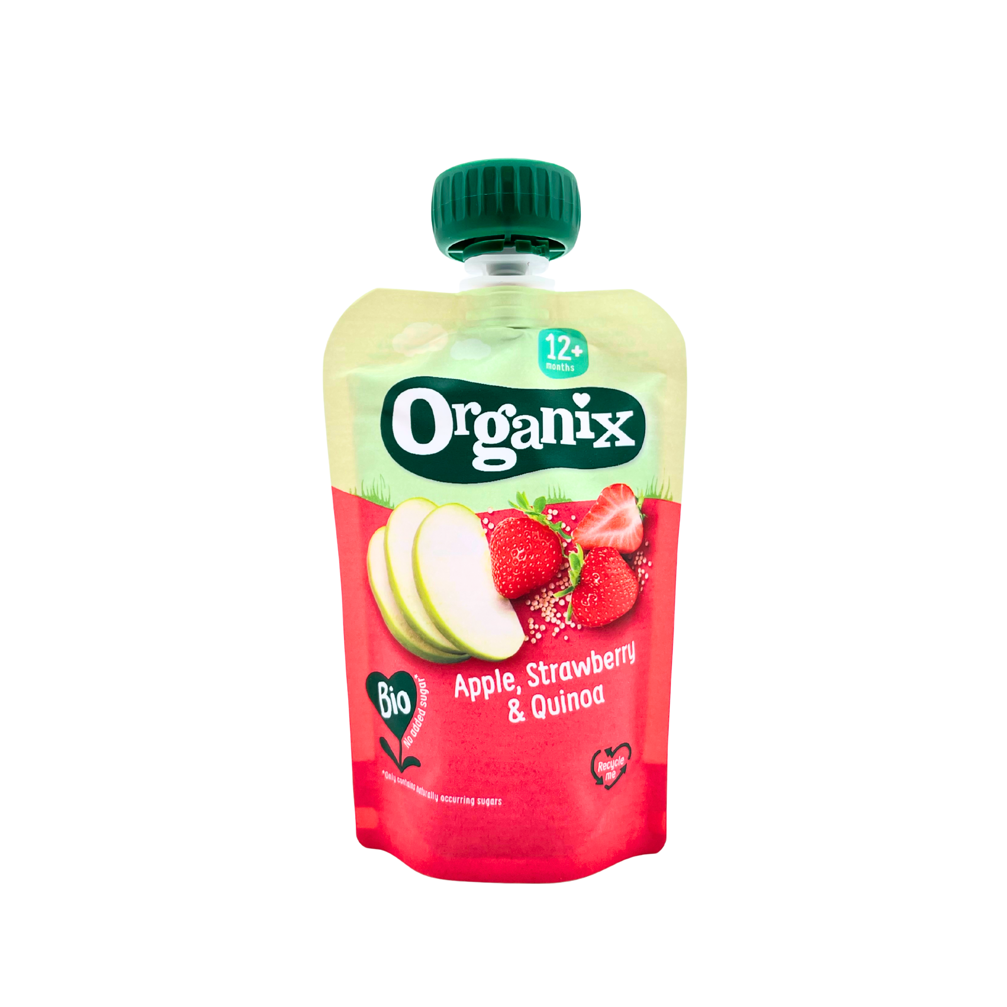 Organix – Apple, Strawberry & Quinoa Fruit Purée Pouch