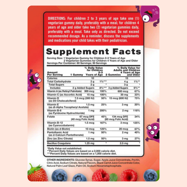 Nature's Truth – Kidz Multivitamin + Probiotic Gummies