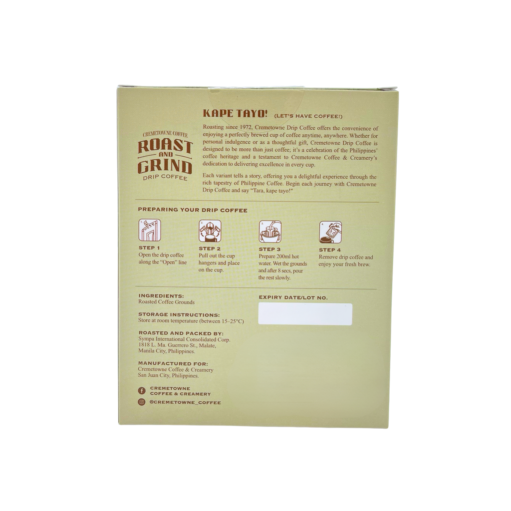 Cremetowne Coffee - Original Blend Drip Coffee Drip Set 4's